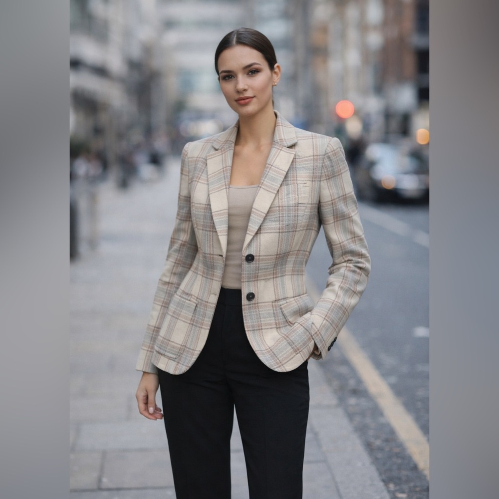 Mos Mosh Plaid Blazer Jacket